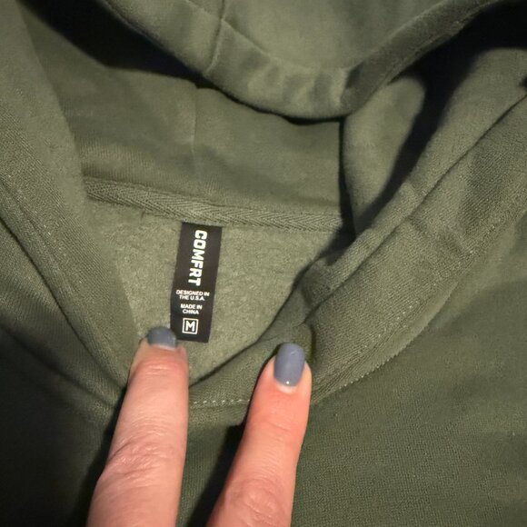 Comfrt Minimalist Hoodie - Forest Green - M - Picture 5 of 8
